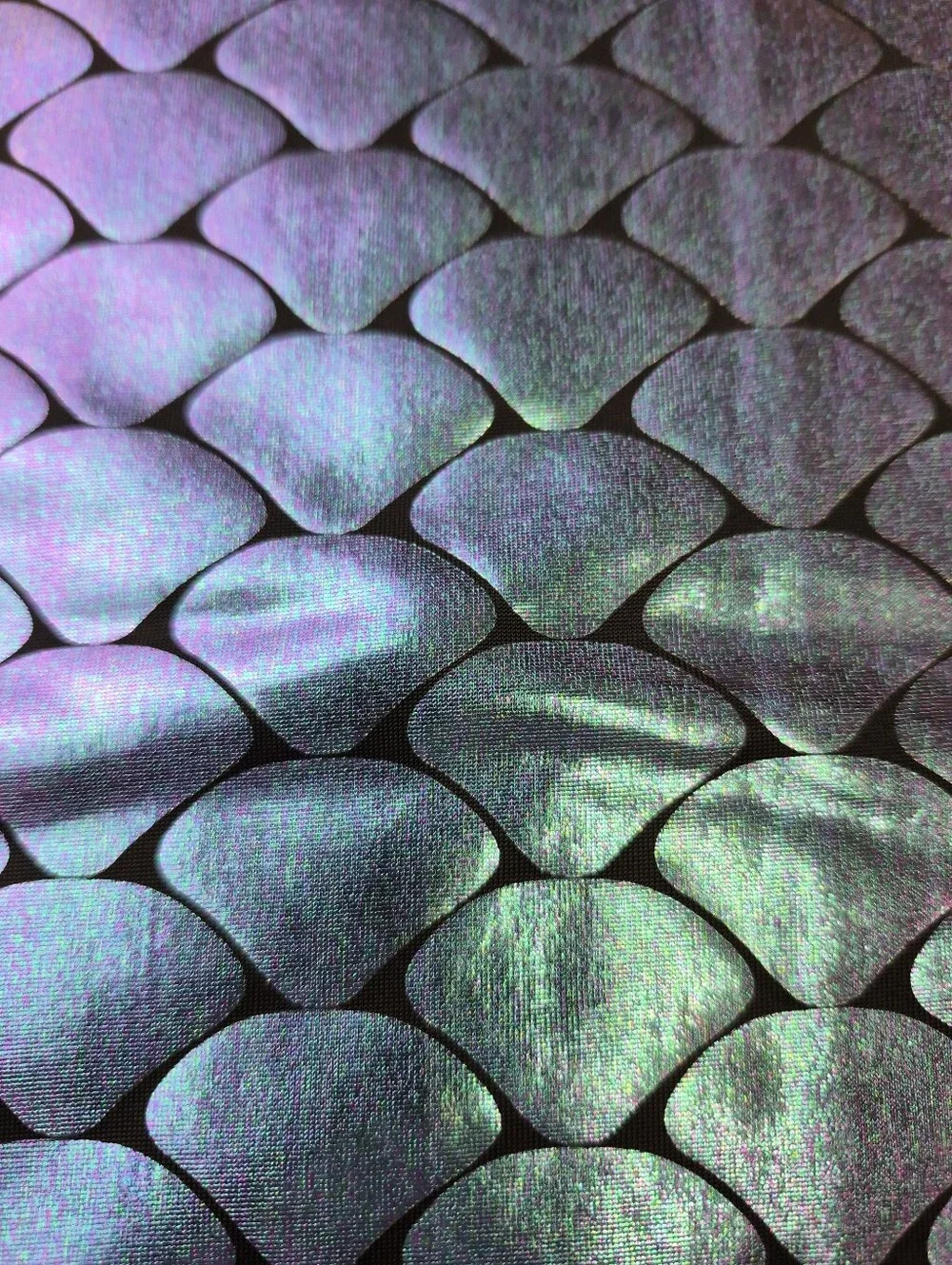 Iridescent Scale Pattern Fabric 70x34” Mermaid Costume Material